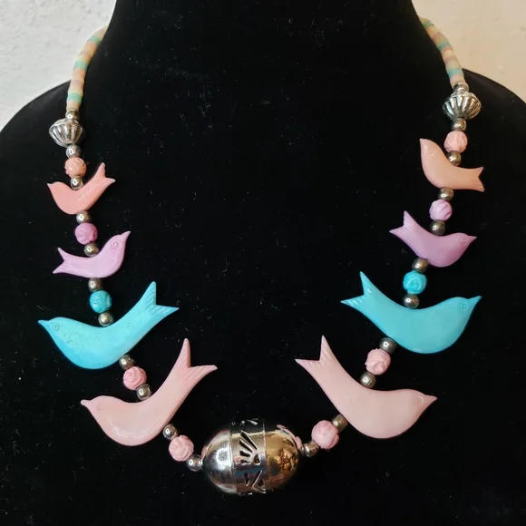 Vintage Native American Zuni Necklace - Picture 1 of 6